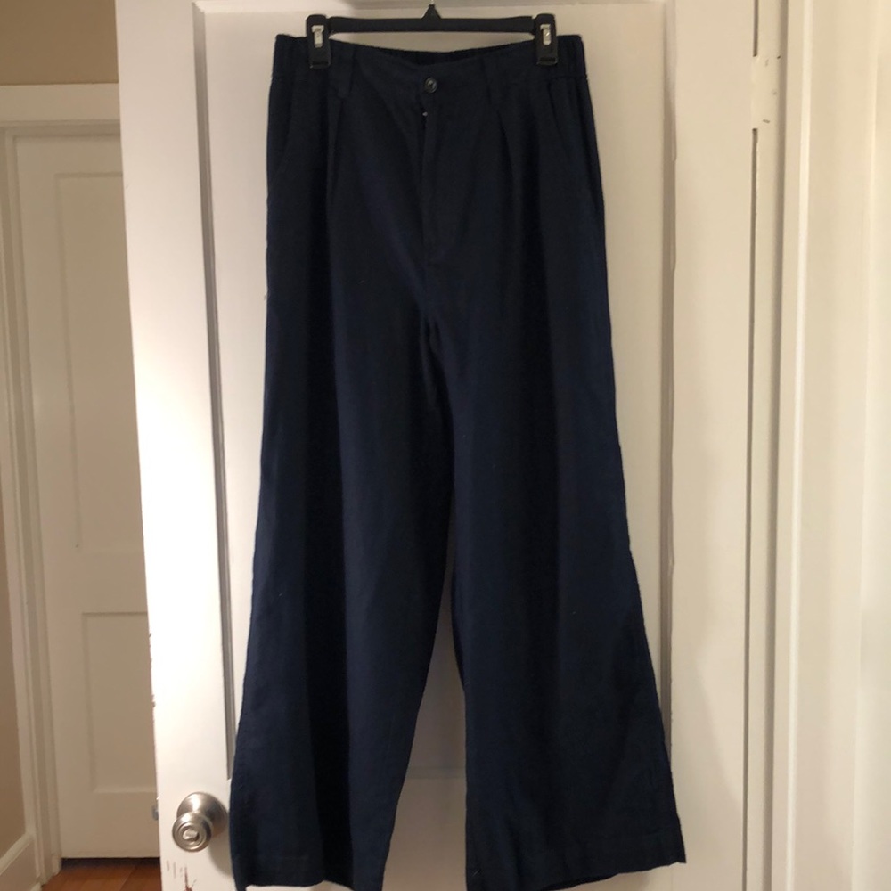 Madewell The Tall Harlow Wide Leg Linen Blend Pant